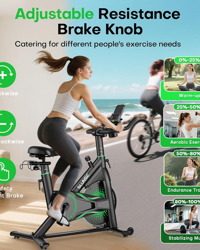 Adjustable Magnetic Resistance Exercise Bike – Home Use