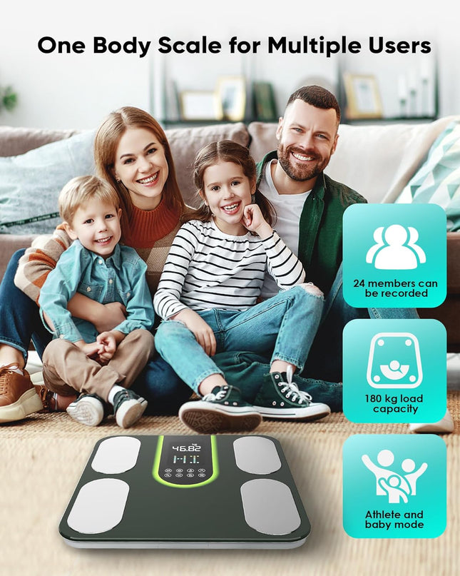 Smart Body Fat Scales – Digital 4-Electrode Body Composition Analyzer