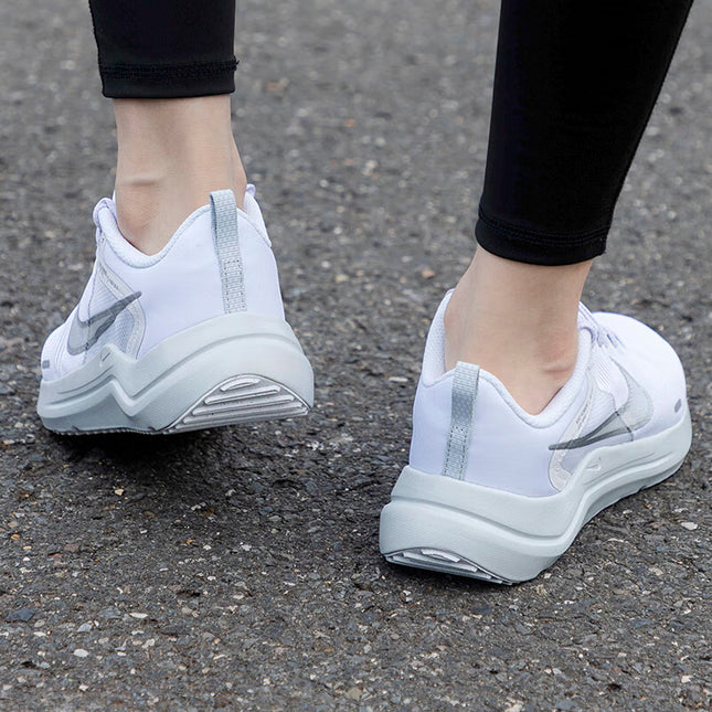 Nike Downshifter 12 Women'S Trainers - All Sizes - White/Silver (DD9294-100)