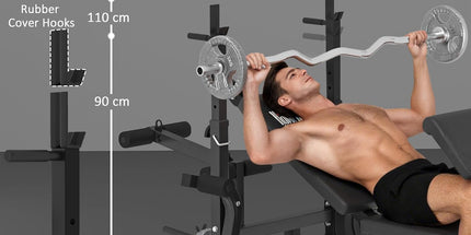 HOMCOM 6-in-1 Adjustable Weight Bench