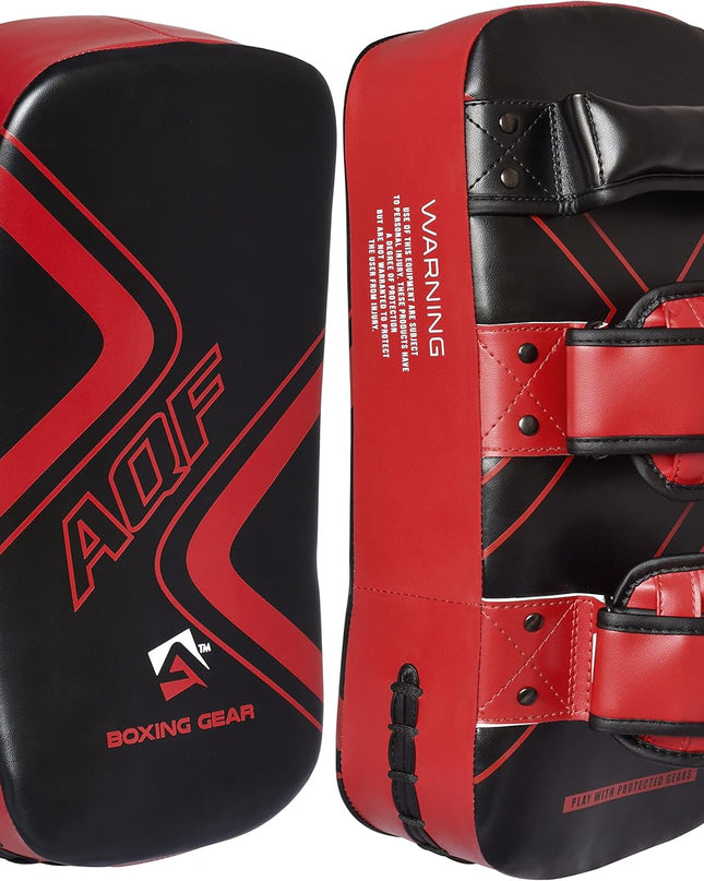 AQF Thai Kick Boxing Strike Curved Arm Pad – PRO MMA Focus Punch Shield Mitt