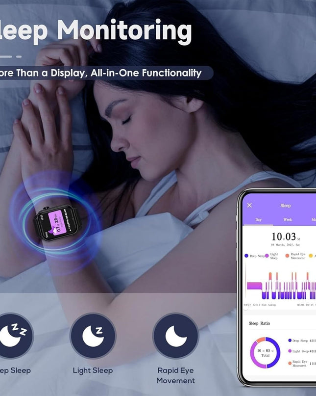 Smart Watch for Men – 1.83" HD Touchscreen Fitness Tracker