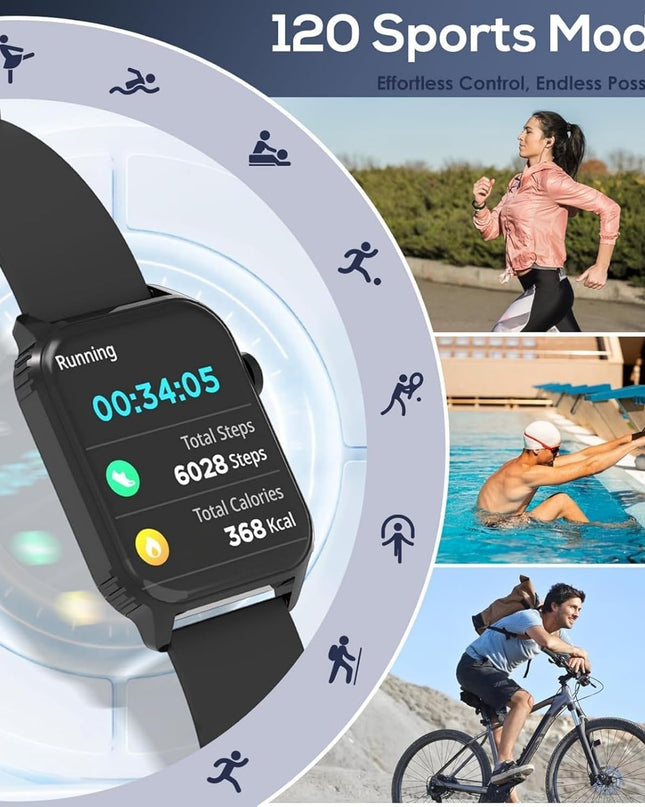 Smart Watch for Men – 1.83" HD Touchscreen Fitness Tracker