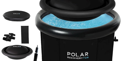 Polar Ice Bath Recovery Tub – 370L Portable Cold Plunge (Black)