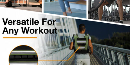 Adjustable Weighted Vest for Women and Men, 0.8–10Kg/1.1–20Kg/1.5–30Kg Reflective Running Vest with Light Weights, Ideal for Fitness Workout, Muscle Building & Home Gym Strength