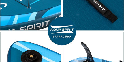  Aqua Spirit Barracuda Inflatable Stand-Up Paddle Board (SUP)/Kayak 10’6”