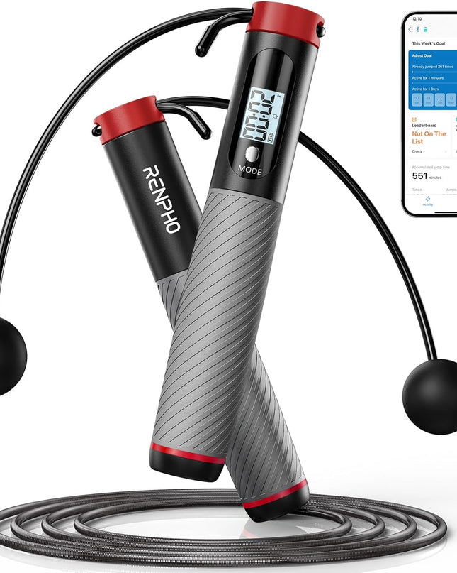 RENPHO Smart Skipping Rope – Adjustable Cordless Fitness Rope