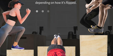 HOMCOM 3-in-1 Wooden Plyo Box