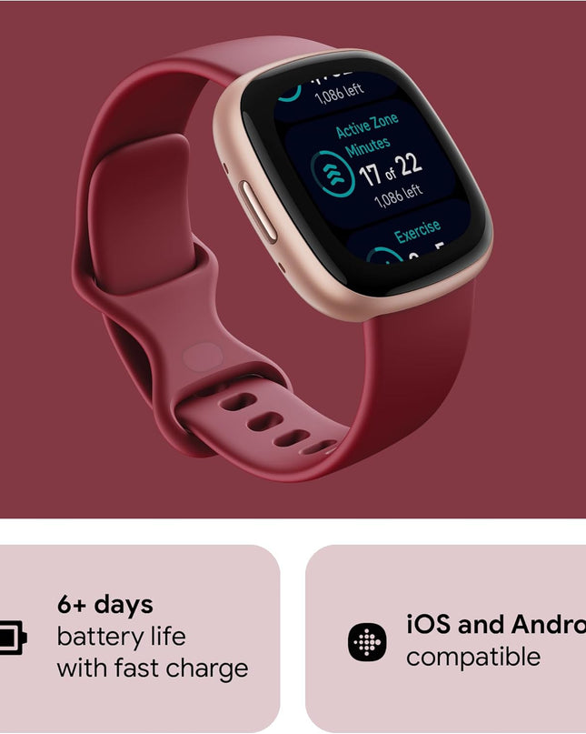 Fitbit Versa 4 Fitness Smartwatch – Built-in GPS