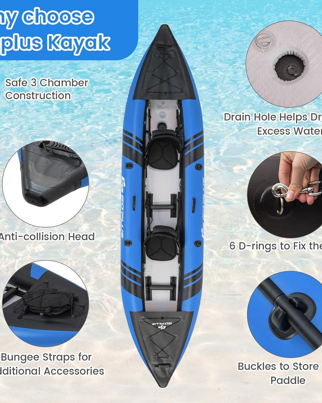 COSTWAY 12’5” Inflatable Kayak