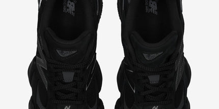 New Balance 9060 Men Running Shoe Triple Black Suede | Free Next Day Delivery