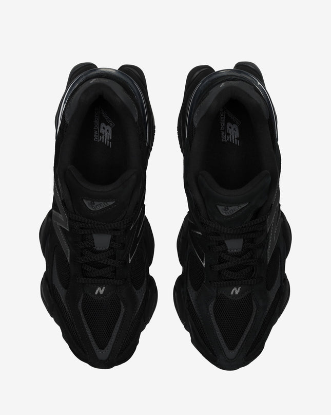 New Balance 9060 Men Running Shoe Triple Black Suede | Free Next Day Delivery