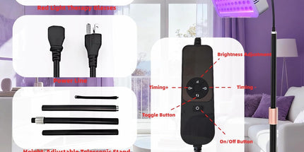 Face Tanning Lamp 100LED 395Nm Wavelength - Solarium for Full Body