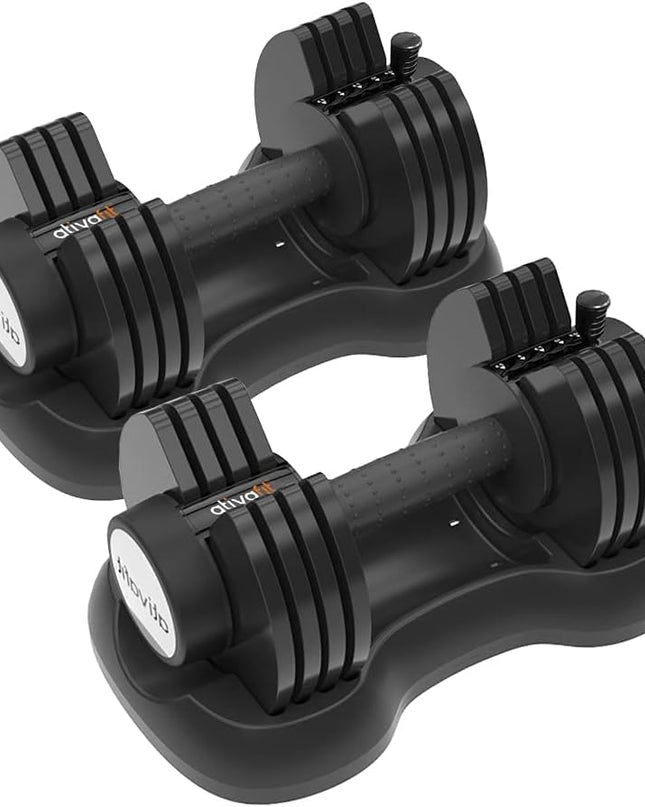 ATIVAFIT 10-in-1 Adjustable Dumbbells