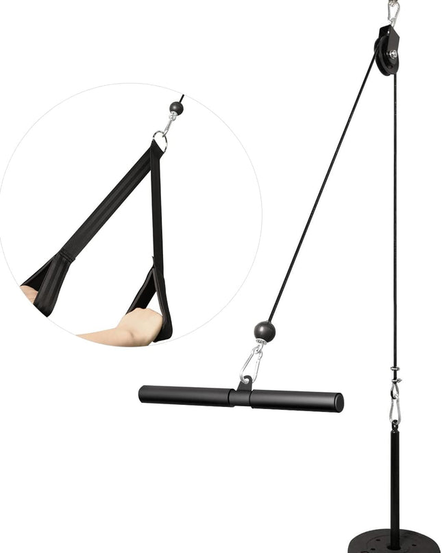 LFJ Fitness Cable Pulley System – Home Gym Strength Trainer