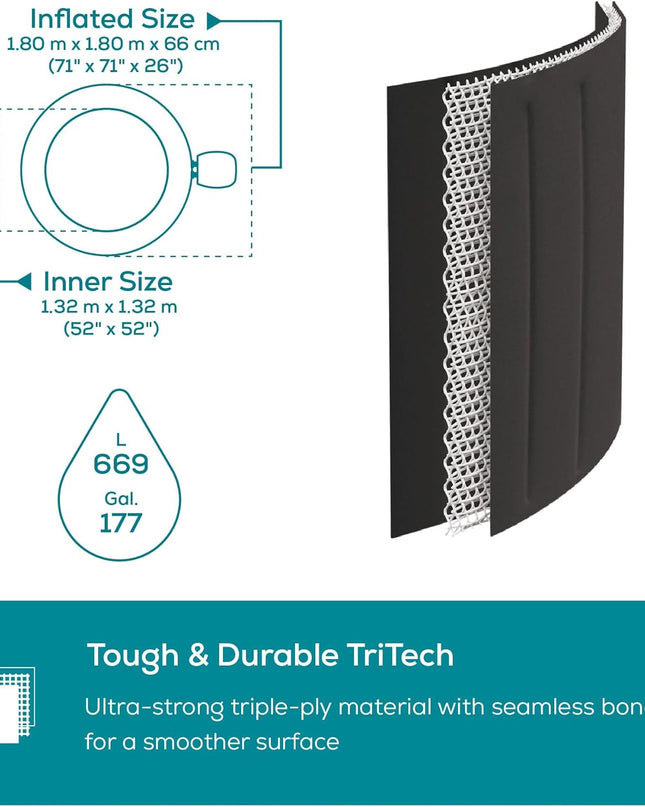 Lay-Z-Spa Miami Inflatable Hot Tub