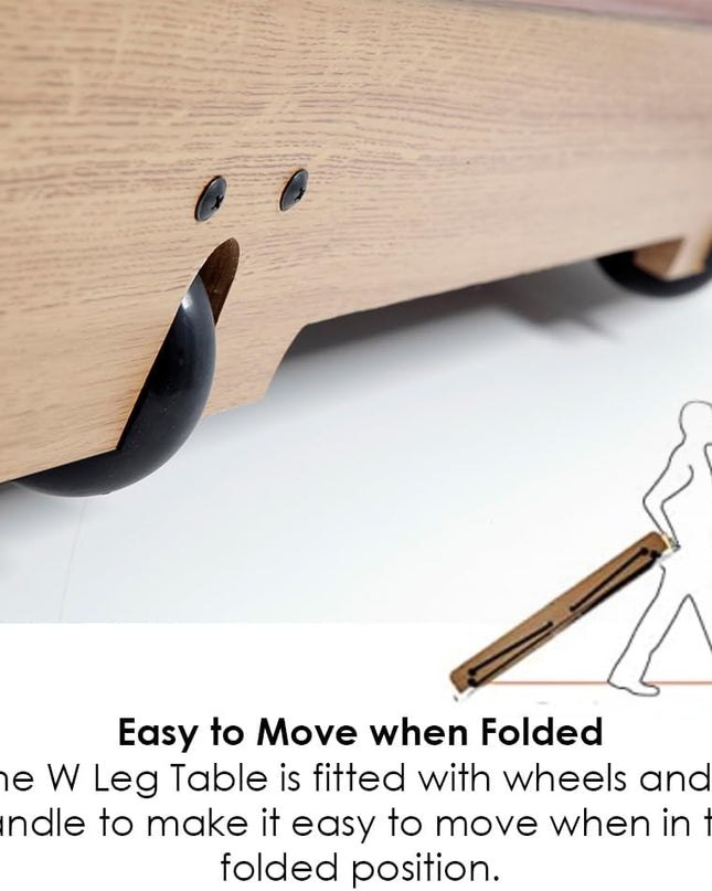 W” Leg 6Ft Snooker & Pool Table – No Assembly Required