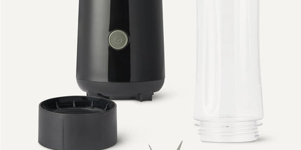 Portable Smoothie Blender with 2 Travel Cups, 600Ml, 300W, Black