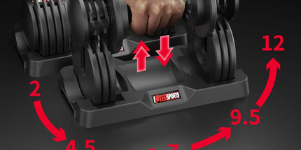 EnterSports Adjustable Dumbbell Set (2–12 kg) 