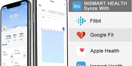 INSMART Bluetooth Body Fat Scales – Smart Digital Body Composition Analyzer