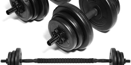 Gallant 20KG Adjustable Dumbbell & Barbell Set
