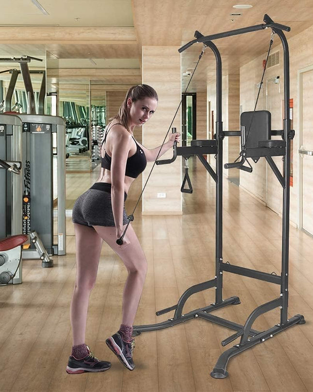 Dskeuzeew Power Tower – Multi-Function Home Gym Equipment