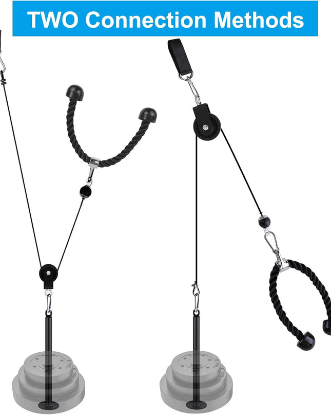 LFJ Fitness Cable Pulley System – Home Gym Strength Trainer