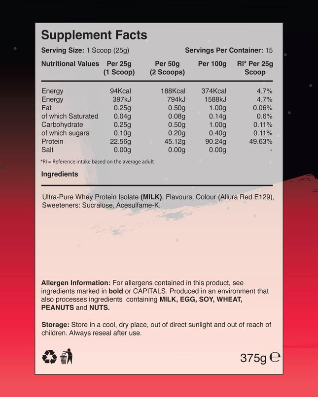 Warrior Fruity Clear Whey Isolate