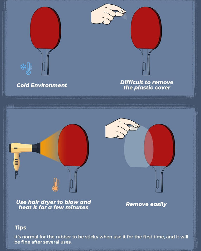 Glymnis Table Tennis Set of 4 – Complete Family Ping Pong Kit