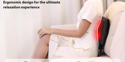 WOQQW Shiatsu Back Massager with Heat – Deep Tissue Kneading Pillow