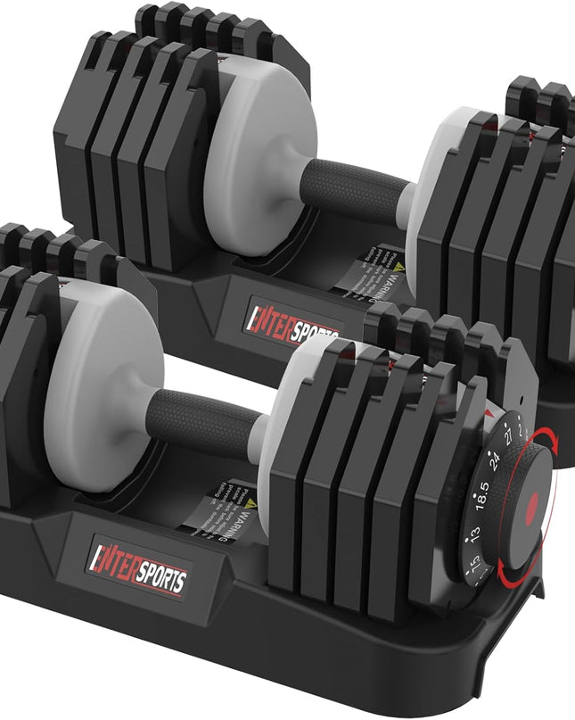EnterSports Adjustable Dumbbell Set (2–12 kg) 