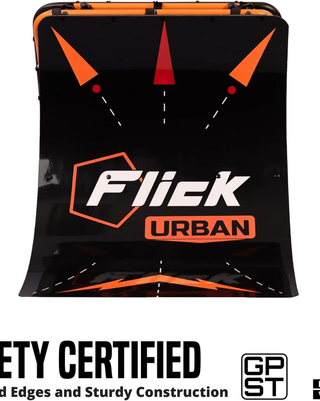 FLICK Urban Skills Trainer - 4-In-1 Football Rebounder Board, 