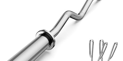 Olympic EZ Curl Barbell Bar 47"