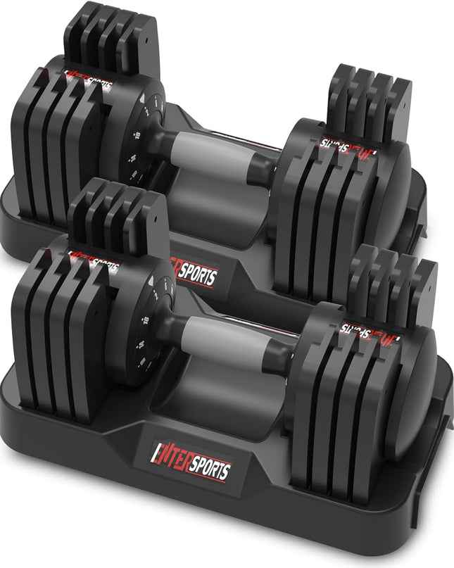 EnterSports Adjustable Dumbbell Set (2–12 kg) 