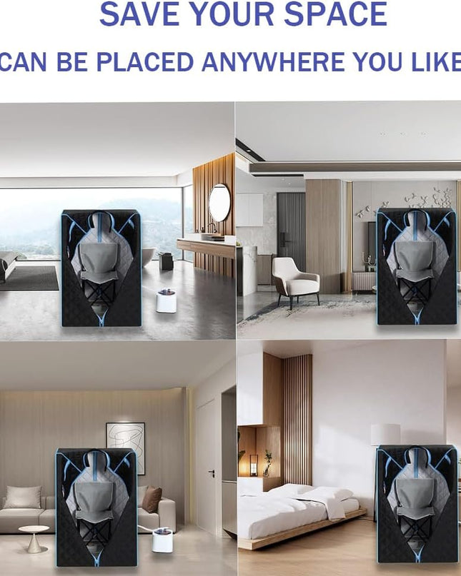 Sauna,Portable Sauna Tent with 1000 Watt Steam Generator