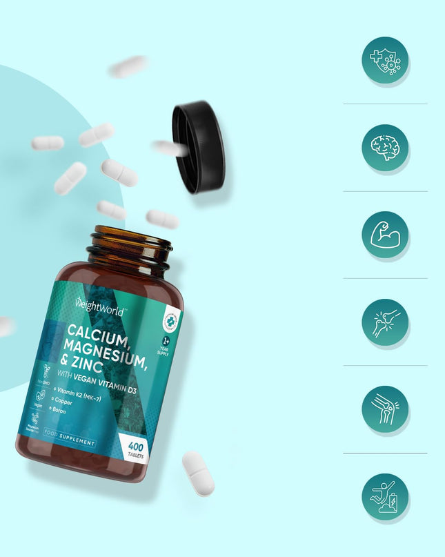  WeightWorld Calcium, Magnesium, Zinc & Vitamin D Supplement