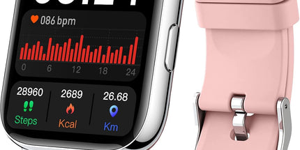 1.69" Touch Screen Fitness Tracker Smartwatch