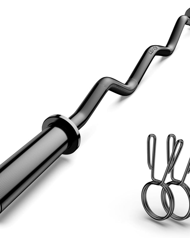 Olympic EZ Curl Barbell Bar 47"