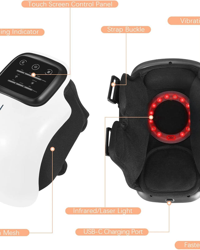 Knee Massager with Heat, Vibration & Red Light Therapy