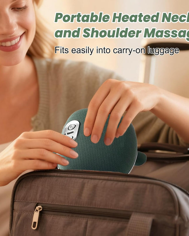 Massager, 4D Neck Massager, Heating Neck, USB Shoulder Massager, 3 Massage Settings & 2 Heat Levels, for Home, Office, Travel, Relax Muscles, Relieve Fatigue