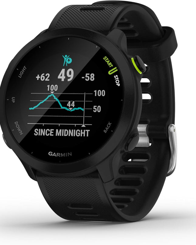 Garmin Forerunner 55 GPS 42mm Running Smartwatch – Black