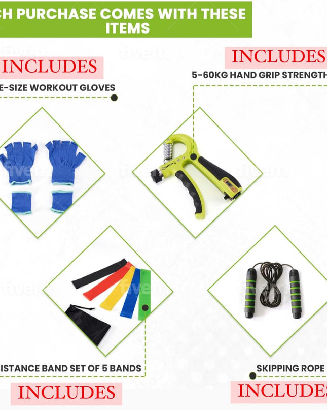 20KG Adjustable 3-In-1 Dumbbell & Barbell Set