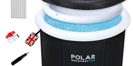 Polar Ice Bath Recovery Tub – 370L Portable Cold Plunge (Black)
