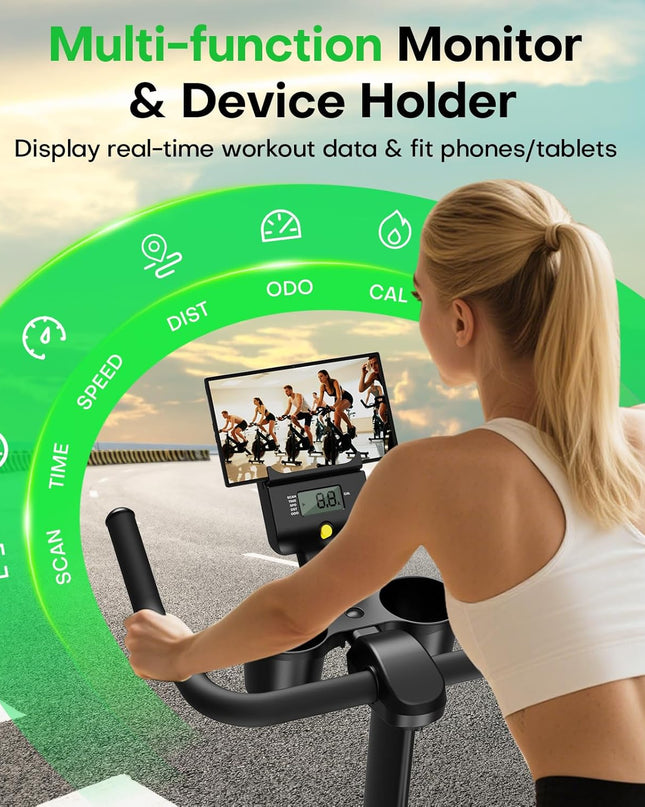 Adjustable Magnetic Resistance Exercise Bike – Home Use