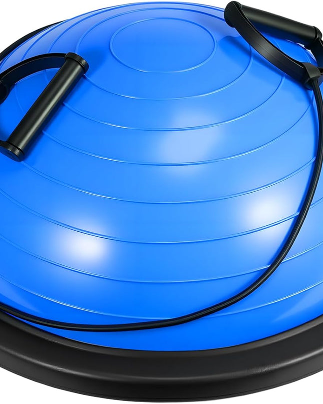 Inflatable Balance Ball Board with Resistance Bands