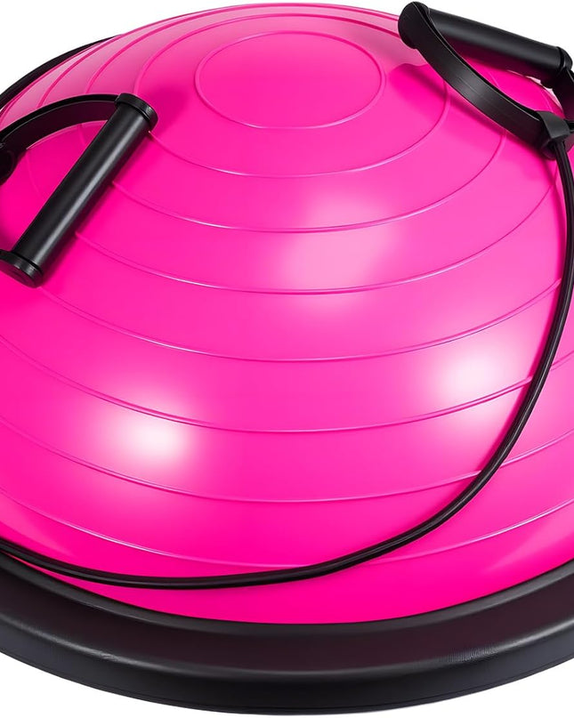 Inflatable Balance Ball Board with Resistance Bands