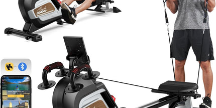 pooboo H015 Magnetic Rowing Machine with Cable System