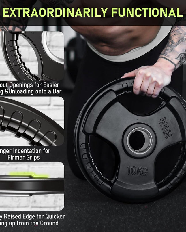 Olympic Weight Plates with Rubber Finish