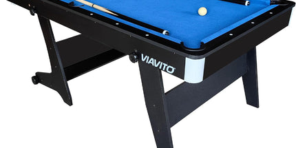 PT100X Folding Pool Billiards Table with Accessories