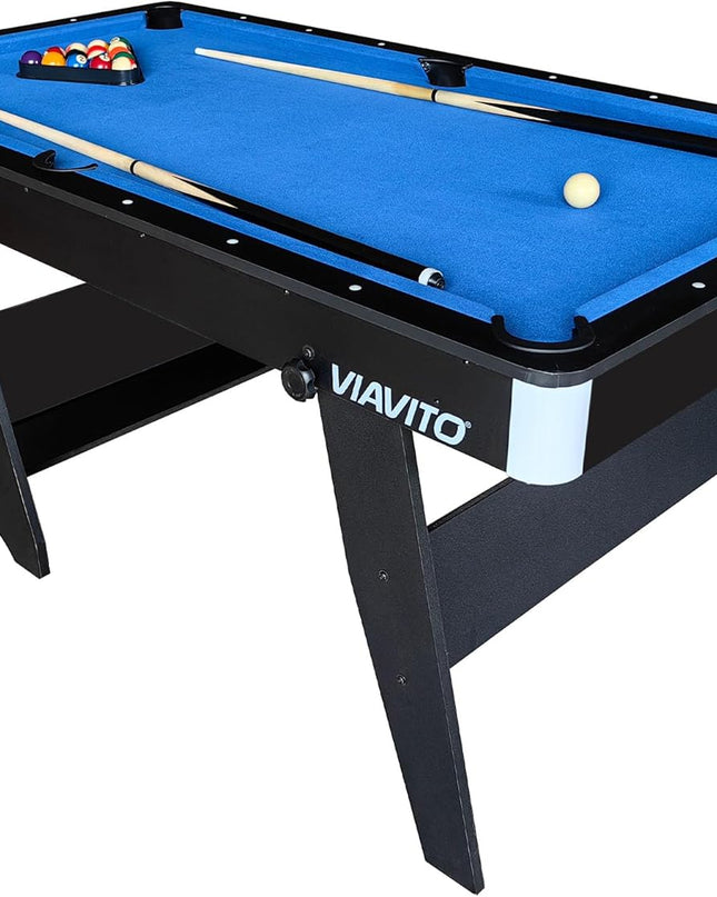 PT100X Folding Pool Billiards Table with Accessories